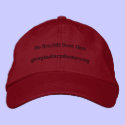 No Scarlett Fever Here Ladies hat embroidered hats by hcove06 No Scarlett Fever Here Ladies hat embroidered hats
