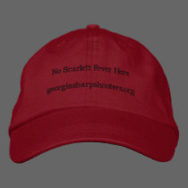 No Scarlett Fever Here Ladies hat embroidered hats