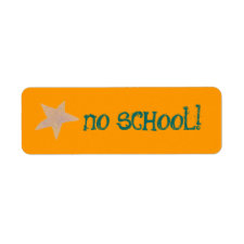 No school label label