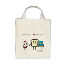¡No sea jalea tímida! ¡Tengamos un threesome! Bolsas Lienzo