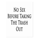 No Sex Before Taking The Trash Out Post Card