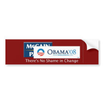 No Shame in Change bumper stickers