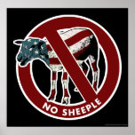 No Sheeple Poster posters