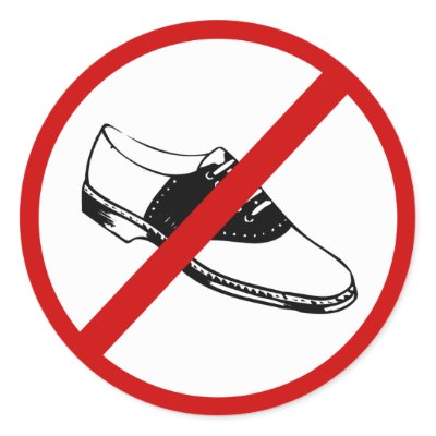 No Shoe Sign