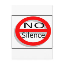No Silence postcards