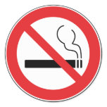 No Sking Sign Sticker