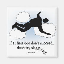 No skydiving magnet