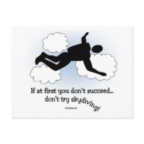 No Skydiving postcards by tshirtfun No Skydiving postcards