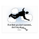 No Skydiving Postcard