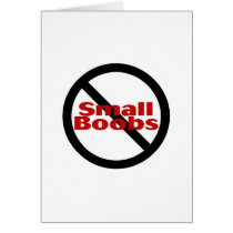 No Small Boobs cards