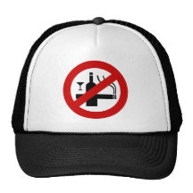 NO Smoking Alcohol ⚠ Thai Sign ⚠ Hat