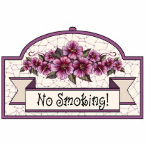 "No Smoking" - Decorative Sign - 12 Photo Sculptures