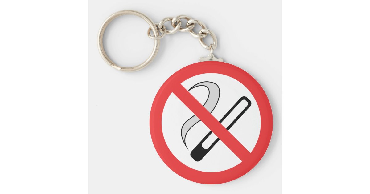No Smoking Key Chain Zazzle