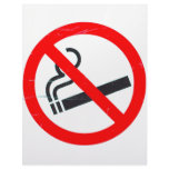 No smoking personalized letterhead