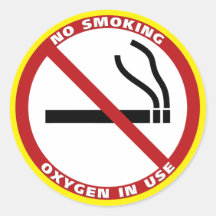 No Smoking Products Stickers