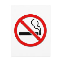 No Smoking Sign Post Card