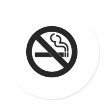 No Smoking Signal for clean air lovers! stickers by angeria No Smoking Signal for clean air lovers! stickers