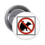 No Smoking Squirrels Allowed Highway Sign Pinback Buttons