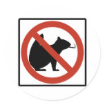 No Smoking Squirrels Allowed Highway Sign stickers
