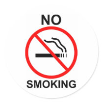 No Smoking Sticker