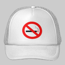 No Smoking Symbol Custom Hat hats