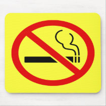 No Smoking Symbol Custom Mouse Pad mousepads