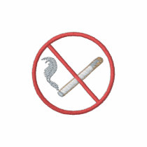 No Smoking Symbol embroidered shirts by ZazzleEmbroidery No Smoking Symbol embroidered shirts