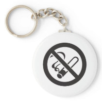 no smoking symbol key chain