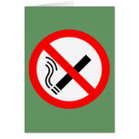 NO Smoking ... UK Sign Card