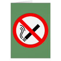 NO Smoking ... UK Sign Card