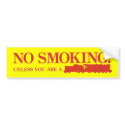 No Smoking ! Unless you are a Steam Engine bumper stickers