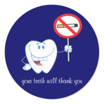 No Smoking - Your Teeth Will Thank You Stickers