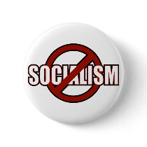 No Socialism buttons by AmericanElephant No Socialism buttons