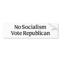 No Socialism Vote Republican bumper stickers