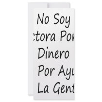 No Soy Doctora Por El Dinero Sino Por Ayudar A La Personalized Rack Card