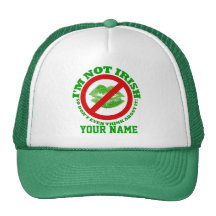 No soy irlandés, el día de St Patrick Gorro De Camionero