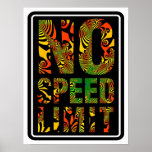 No Speed Limit (2) with Fractal Art posters