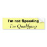 NO SPEEDERS HERE BUMPER STICKER