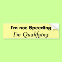 NO SPEEDERS HERE bumper stickers