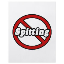 No Spitting Flyer