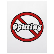 No Spitting letterhead