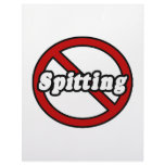 No Spitting Letterhead Design