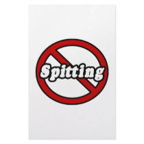 No Spitting stationery by Funny_MoFo_Shirts No Spitting stationery