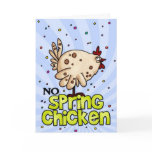 birthday card, over the hil, getting older, spring