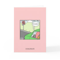 No Squid Zone Hilarious Cartoon Greeting Card