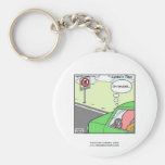 No Squid Zone Hilarious Cartoon Keychain