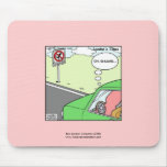 No Squid Zone Hilarious Cartoon Mouse Pad mousepads