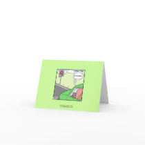 No Squid Zone Hilarious Cartoon Note Card cards
