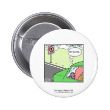 No Squid Zone Hilarious Cartoon Novelty Button