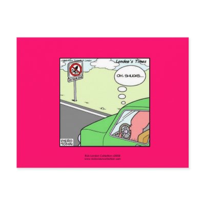 No Squid Zone Hilarious Cartoon Postcard by beardiethor123
